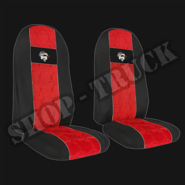 Pokrowce MAN TGA od 2000, TGX TGS od 2007, TGM TGL od 2005 - 1 pas Nr. 034 Czerwony (1)