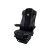 Pokrowce Skaj/Sztruks MERCEDES MP 4 od 2011 fotel pasażera nieamortyzowany – 2 pasy nr. 122 Czarny/Czarny - obrazek 3