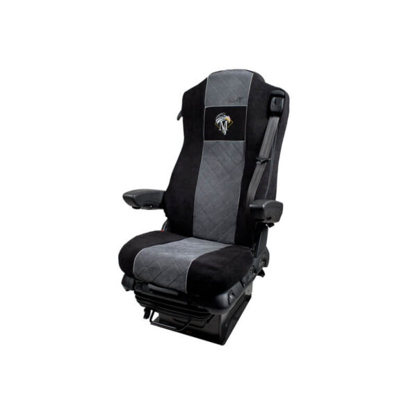 Pokrowce Sztruksowe MERCEDES MP 4 od 2011 fotel pasażera nieamortyzowany – 2 pasy nr. 122 Szary - obrazek 3