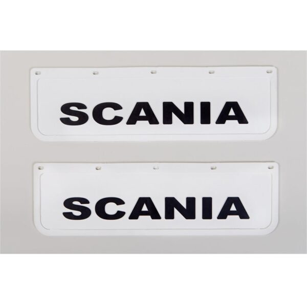 Chlapacz/Fartuch SCANIA BIAŁY z tłoczonym czarnym napisem 2szt - obrazek 3