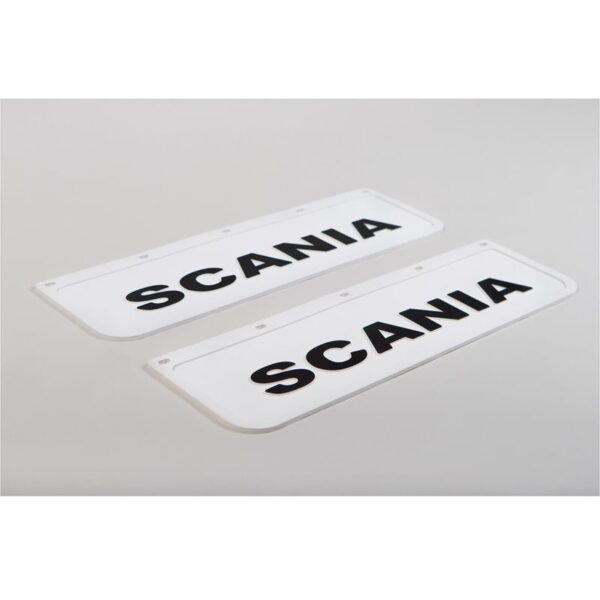 Chlapacz/Fartuch SCANIA BIAŁY z tłoczonym czarnym napisem 2szt - obrazek 2