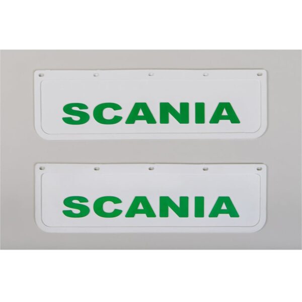 Chlapacz/Fartuch SCANIA BIAŁY z tłoczonym zielonym napisem 2szt - obrazek 3