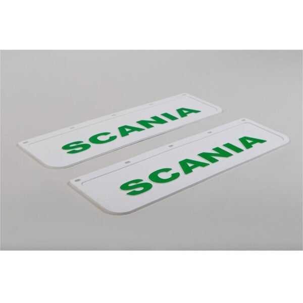 Chlapacz/Fartuch SCANIA BIAŁY z tłoczonym zielonym napisem 2szt - obrazek 2