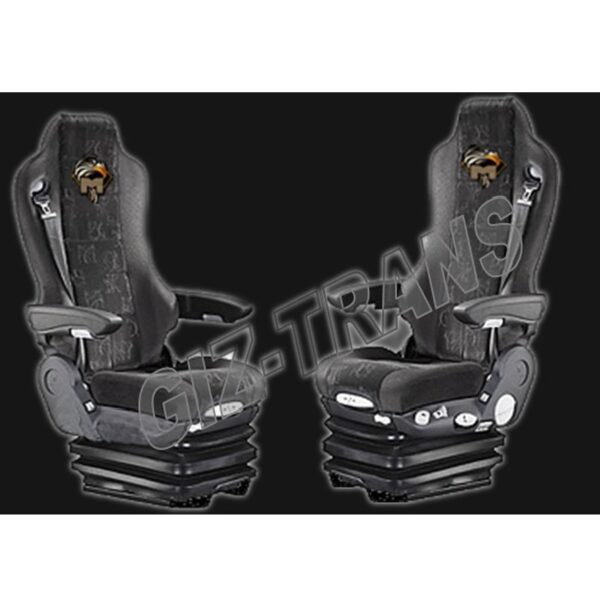Pokrowce Welur MAN TGA od 2000, TGX TGS od 2007, TGM TGL od 2005 - 1 pas Nr. 034 Szary - obrazek 2