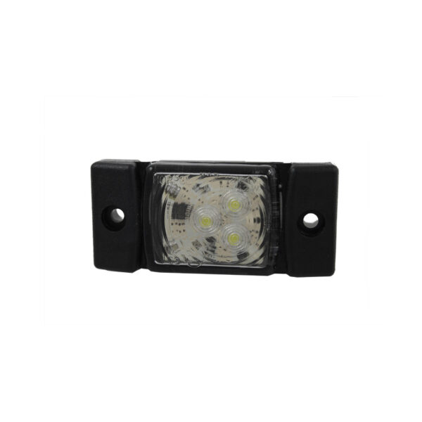 Lampa obrysowa HOR 40, diodowa 12/24V, kabel 0,5m, biała - obrazek 2
