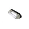 Lampa obrysowa owalna diodowa, biała, kabel 0,5m, 12/24V