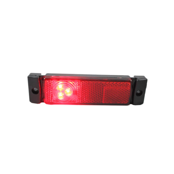 Lampa obrysowa z odblaskiem HOR 41, diodowa, 12V/24V, czerwona