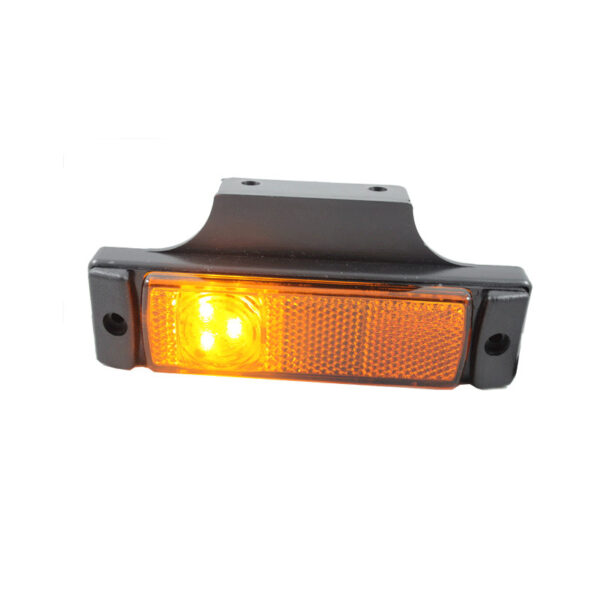 Lampa obrysowa z odblaskiem HOR 41 + wieszak, diodowa, pomarańczowa