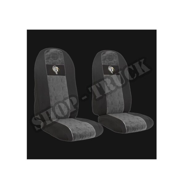 Pokrowce DAF 95 XF od 1997 105 XF od 2006 LF,CF od 2002,fotele lot. – 1 pas Nr. 045  Szary