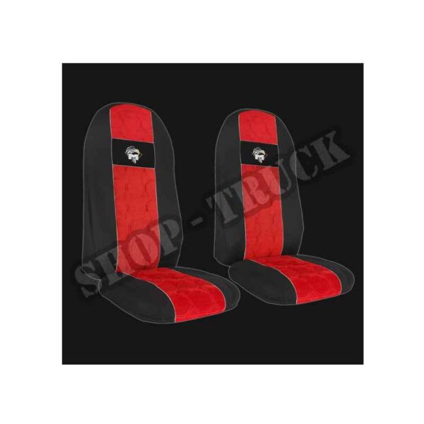 Pokrowce MAN TGA od 2000, TGX TGS od 2007, TGM TGL od 2005 - 1 pas Nr. 034 Czerwony