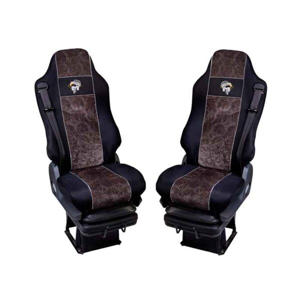 Pokrowce MAN TGA od 2000, TGX TGS od 2007, TGM TGL od 2005 - 2 pasy Nr. 009 Szary