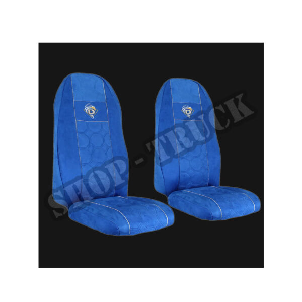 Pokrowce Welur DAF LF 45,55 od 2002 1 pas  Nr. 126 Niebieski