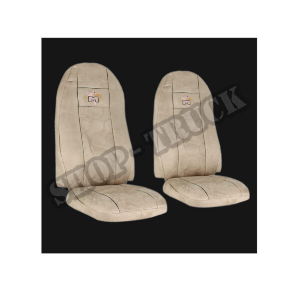 Pokrowce Welur MAN TGA od 2000, TGX TGS od 2007, TGM TGL od 2005 - 1 pas Nr. 034 Beżowy