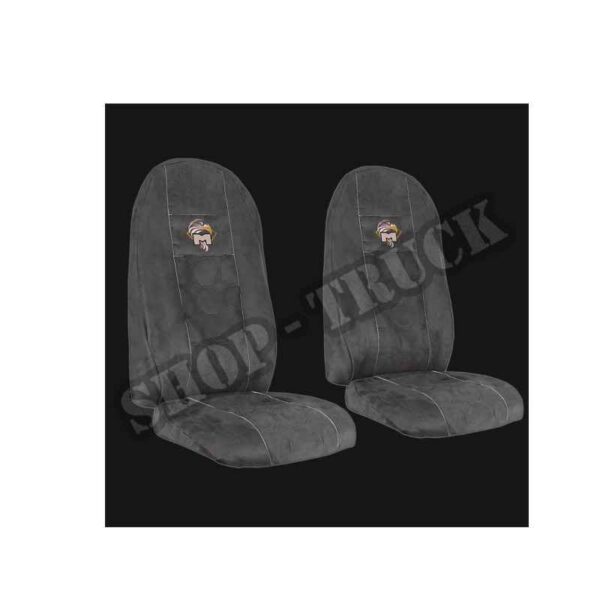 Pokrowce Welur MAN TGA od 2000, TGX TGS od 2007, TGM TGL od 2005 - 1 pas Nr. 034 Szary