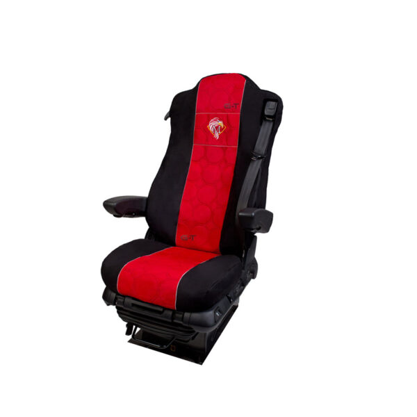 Pokrowce Welur MERCEDES MP 4 od 2011 wyposażenie SoloStar Koncept – 2 pasy nr. 123 Czerwony