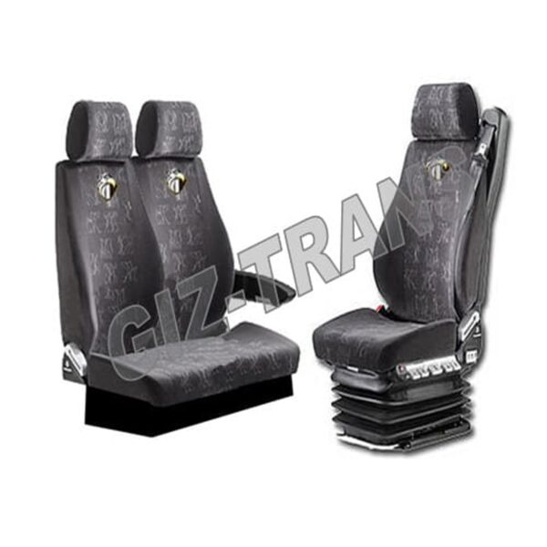 Pokrowce Welur IVECO EUROCARGO od 2002 1+2 – 1 pas nr. 53 Szary