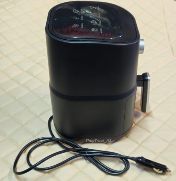 AIRFRYER SAMOCHODOWY KUCHENKA POWIETRZNA PIEKARNIK 24V 250W NA WTYK ZAPALNICZKI - obrazek 4
