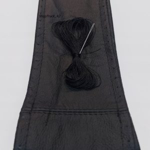 Pokrowiec na kierownice, do obszycia, skóra naturalna rozmiar 44-46 cm czarny