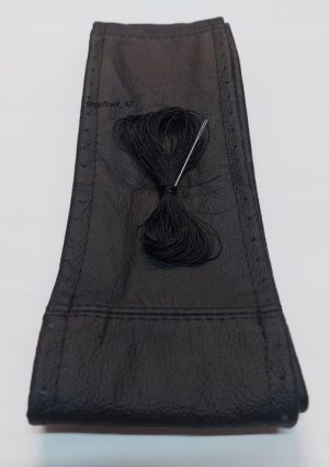 Pokrowiec na kierownice, do obszycia, skóra naturalna rozmiar 44-46 cm czarny