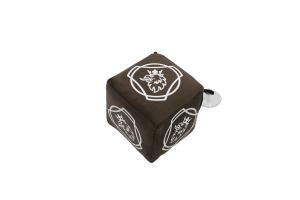 PROPORCZYK KOSTKA WISZĄCA NA SZYBĘ Z PRZYSSAWKĄ 9 x 9 CM SCANIA BRĄZOWA